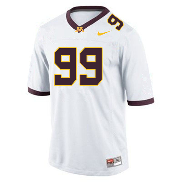 Men #99 DeAngelo Carter Minnesota Golden Gophers College Football Jerseys Sale-White